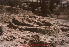 Khirokitia, vues générales du site, fouilles de P. Dikaios et sondage 1976