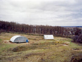 
Gontsy (Ukraine), un site à cabanes en os de mammouths du paléolithique supérieur récents. Vue d...