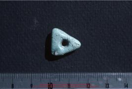 Khirokitia, éléments de parure (collier, pendentif, picrolite)