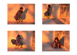 
Hommage à l'hospitalité syrienne. Portrait d'enfant. Danse improvisée de Malak (à 6 ans) au sole...