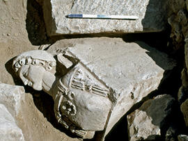 
"Dharih" Une étape nabatéenne au nord de Pétra (Jordanie). Stucs et stèles, figures et...